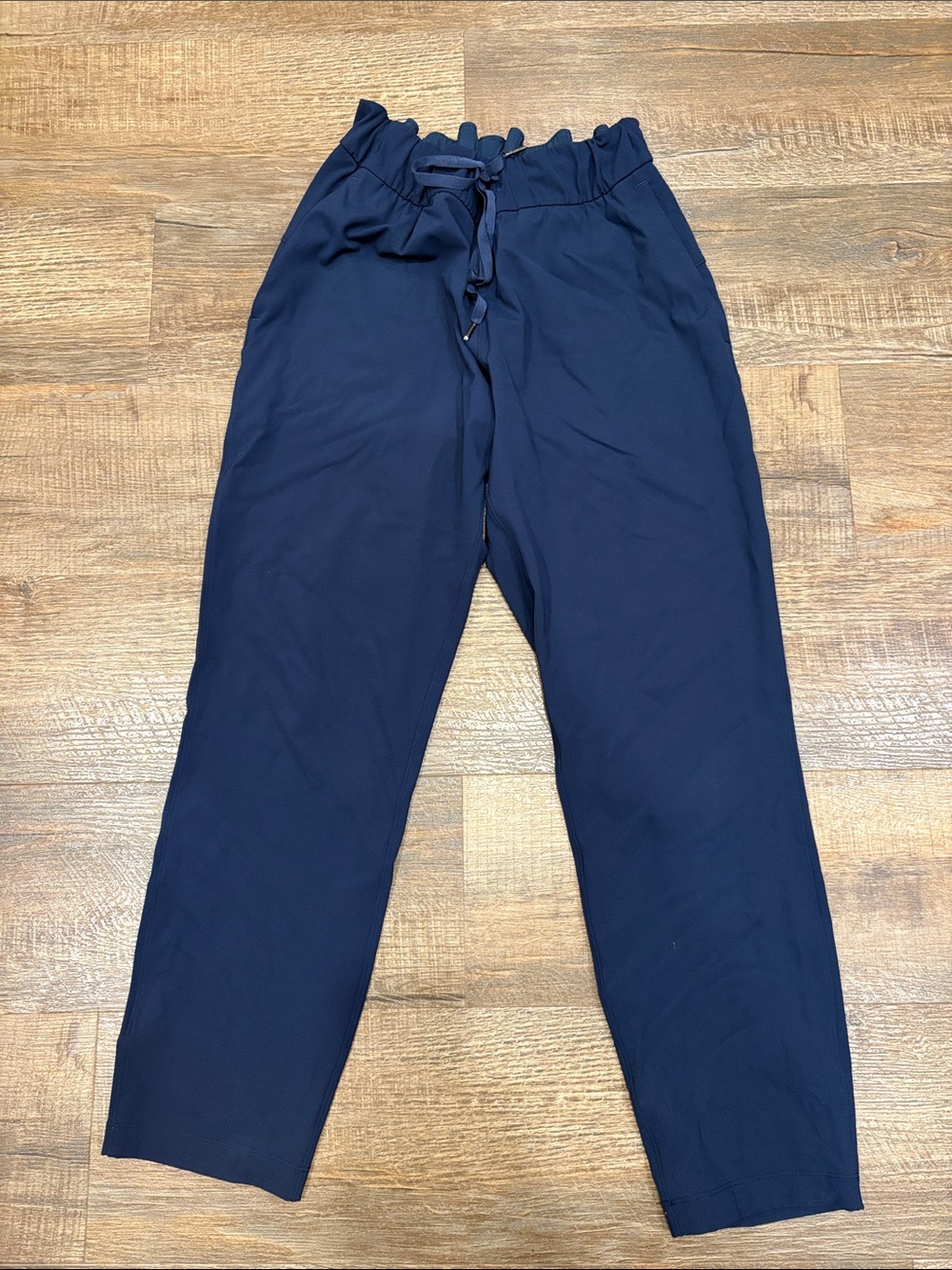 lululemon athletica Navy Drawstring Tapered Chinos